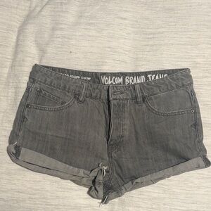 Volcom Women's Charcoal Jean Shorts